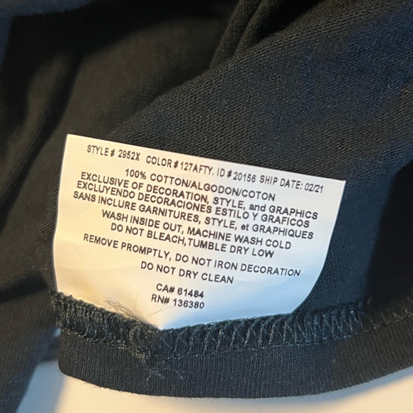 New With Tags Black Sidney Crosby Pittsburgh PenguinsGraphic T-shirt Size Medium - Picture 8 of 8